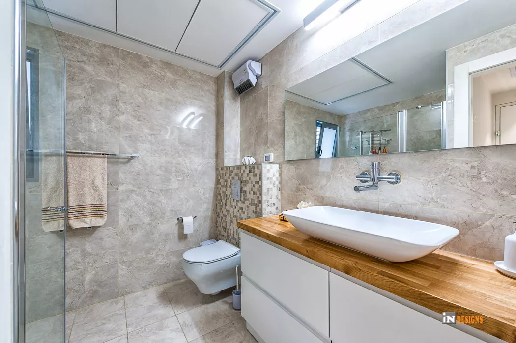 תכנון חלל מקלחת לדירה חדשה בעיצוב מודרני